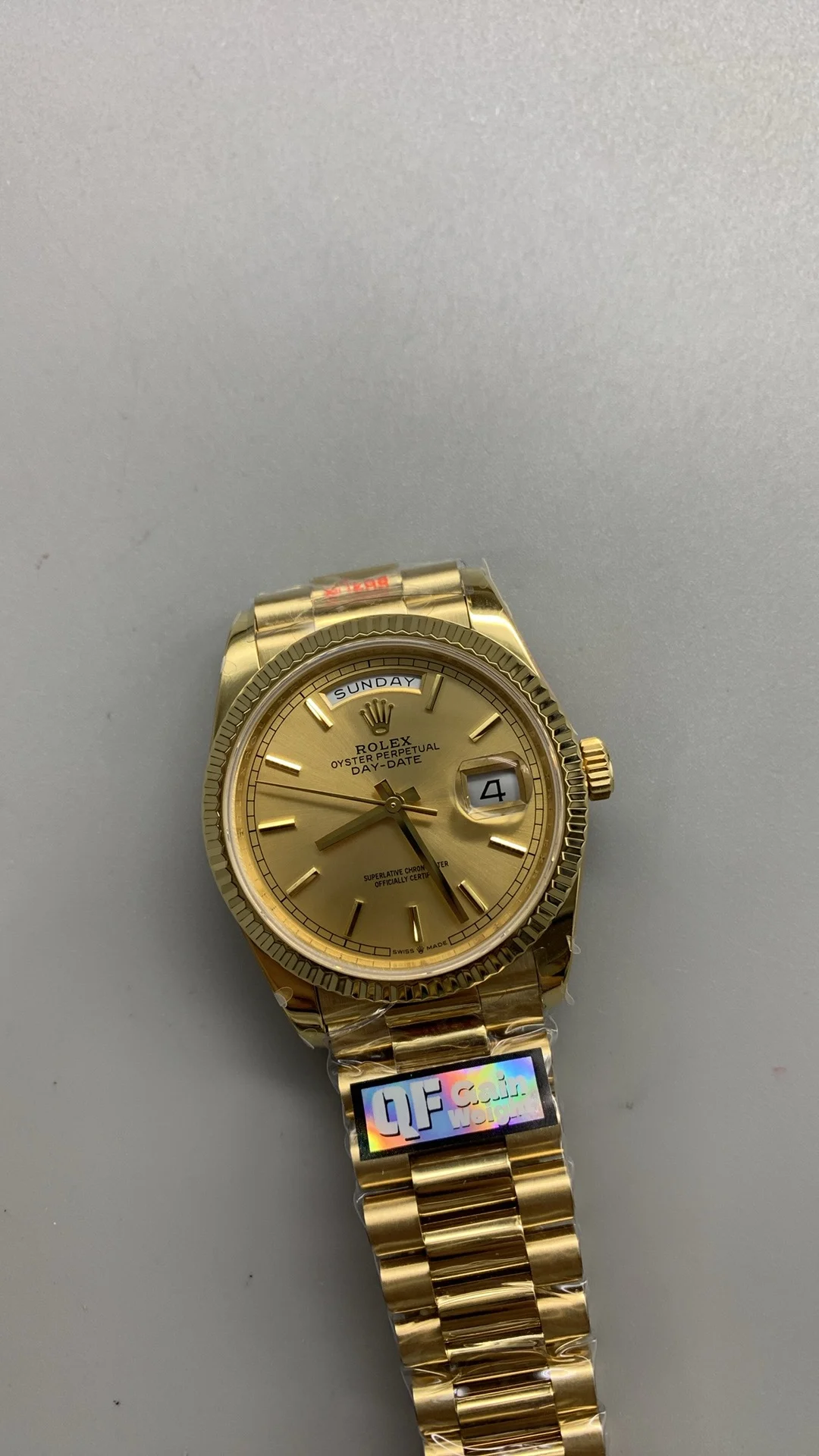Rolex Day-Date 36mm — photographed off the sweep
