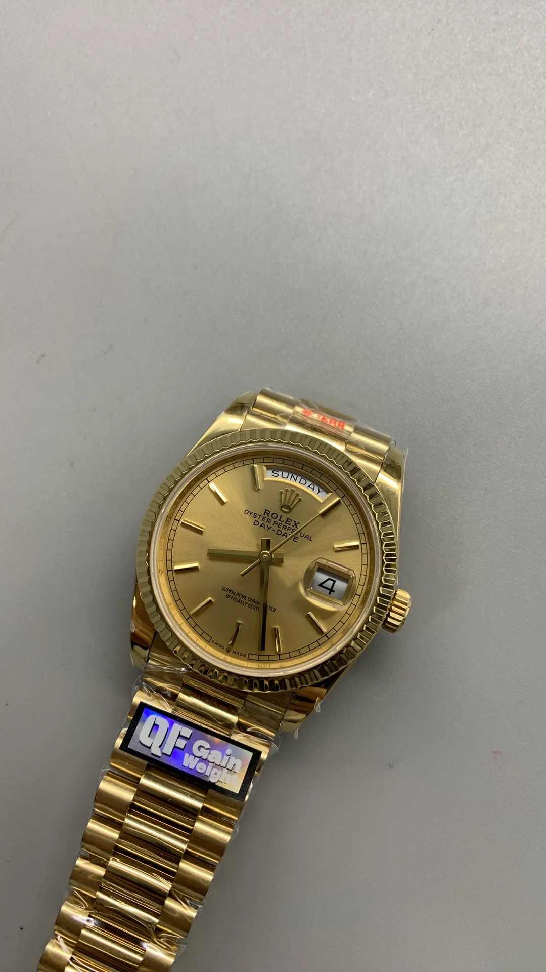Rolex Day-Date 36mm — photographed off the sweep