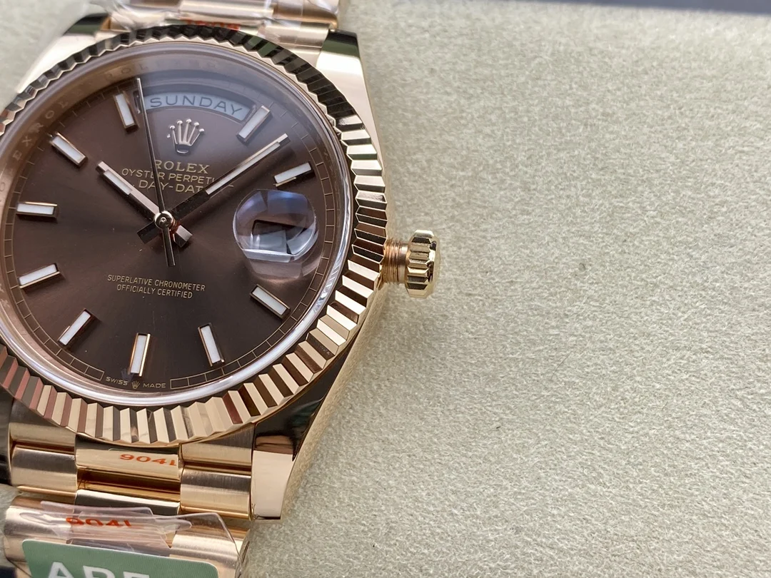 Rolex Day-Date — photographed off the sweep