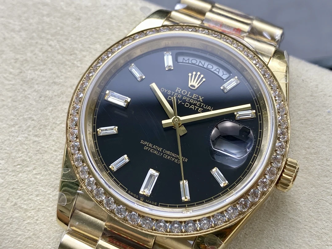 Rolex Day-Date 40mm — photographed off the sweep
