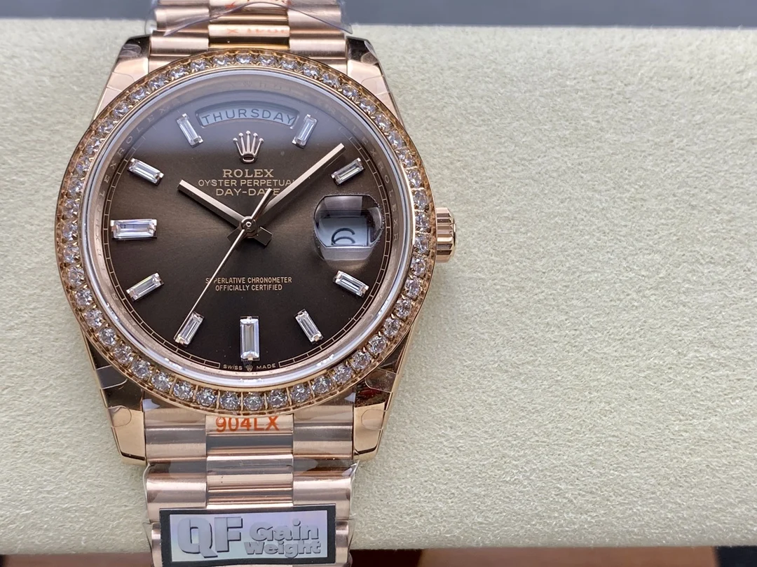 Rolex Day-Date 40mm — photographed off the sweep