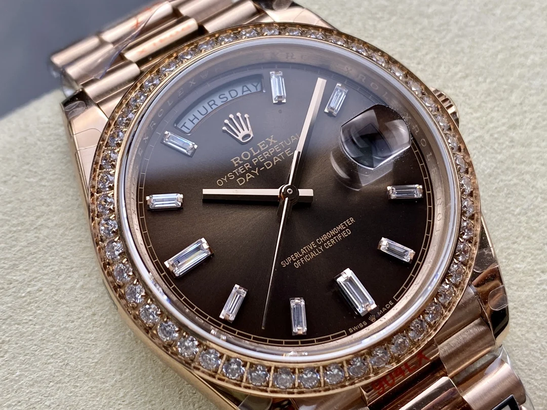 Rolex Day-Date 40mm — photographed off the sweep