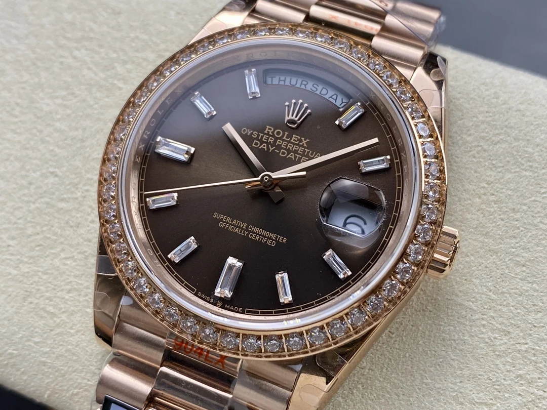 Rolex Day-Date 40mm — photographed off the sweep