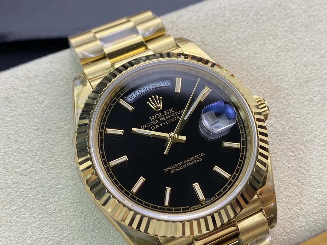 Rolex Day-Date 40mm — photographed off the sweep