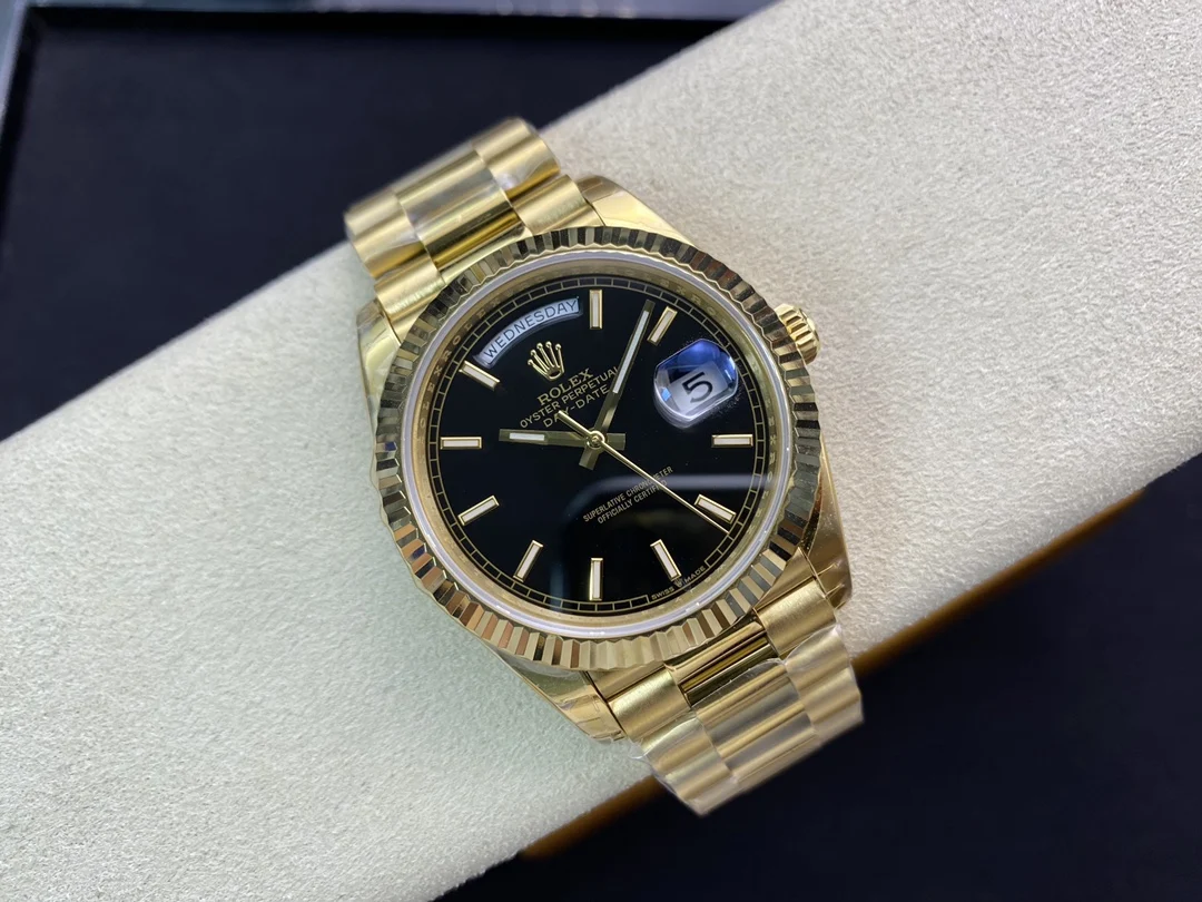 Rolex Day-Date 40mm — photographed off the sweep