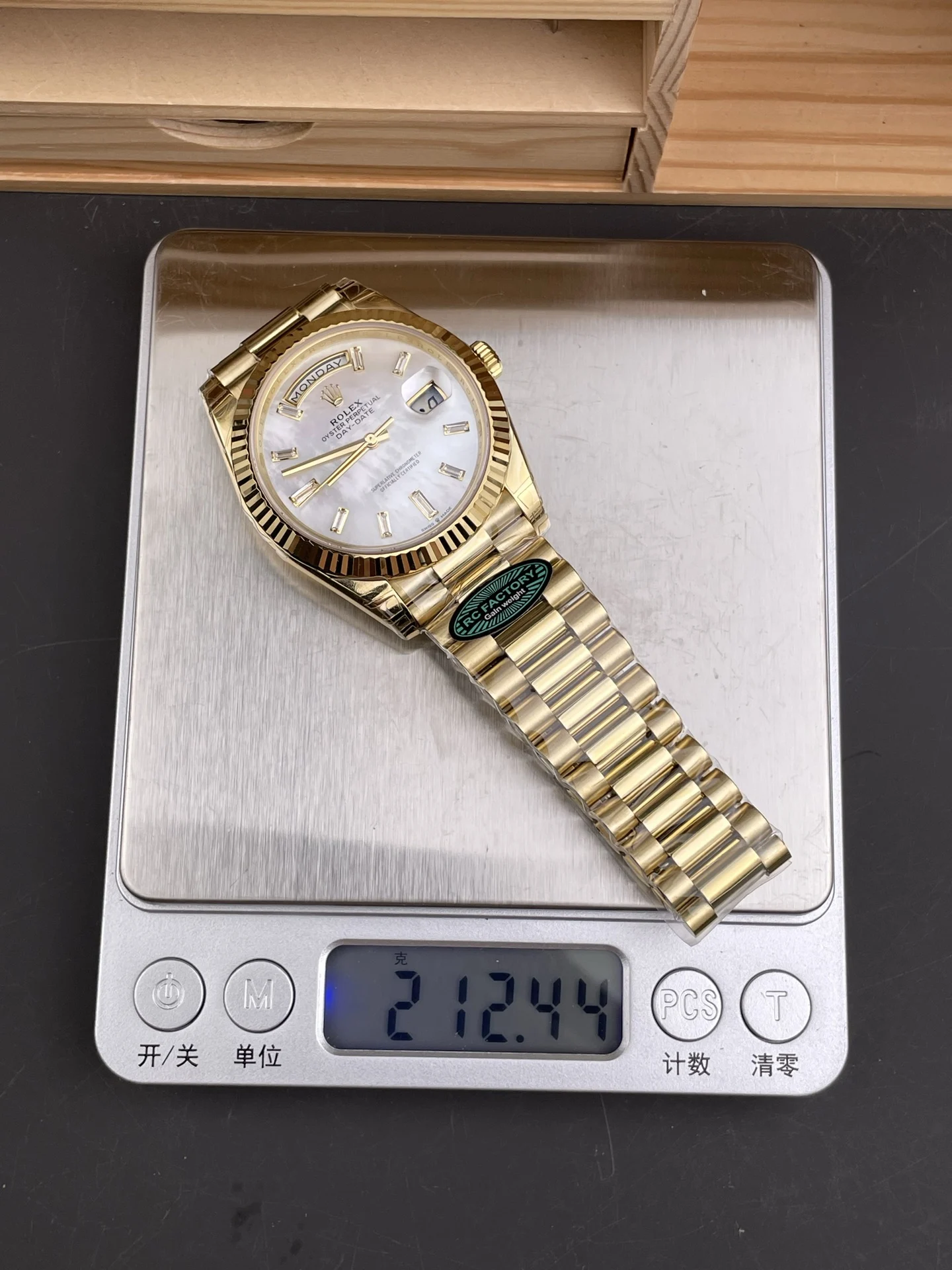 Rolex Day-Date 40mm — photographed off the sweep