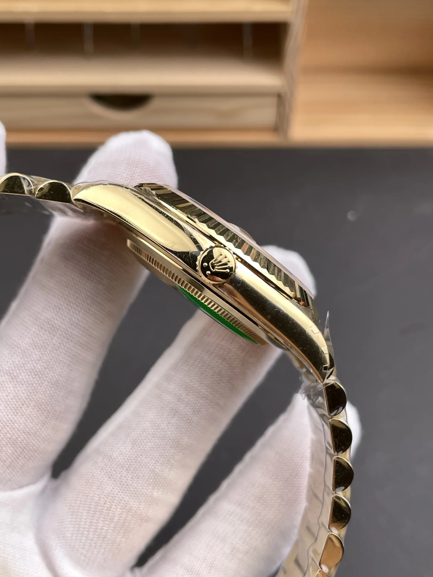 Rolex Day-Date 40mm — photographed off the sweep