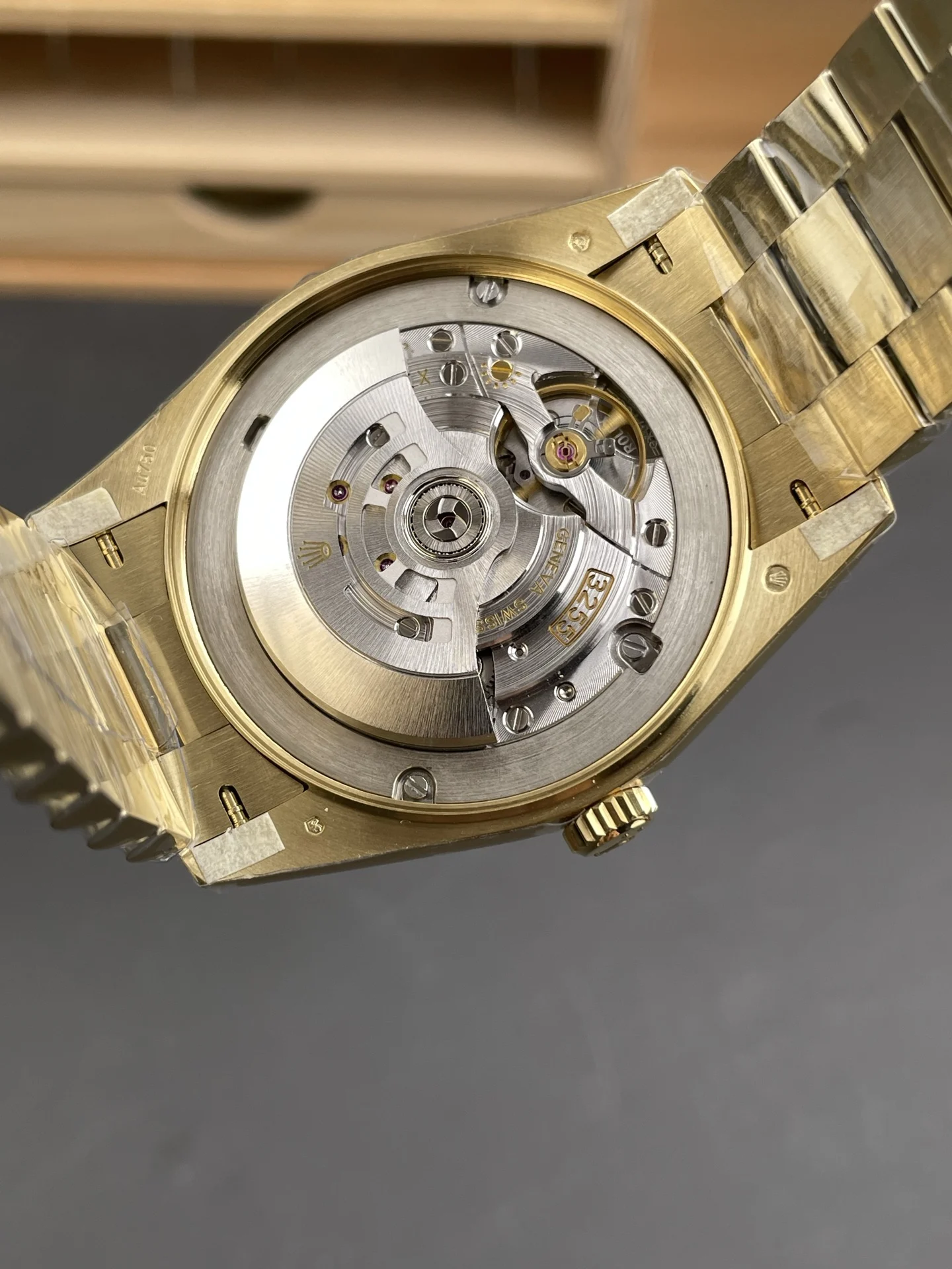 Rolex Day-Date 40mm — photographed off the sweep