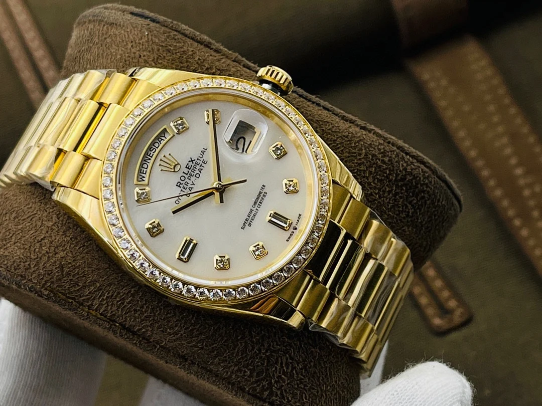 Rolex Day-Date 40mm — photographed off the sweep