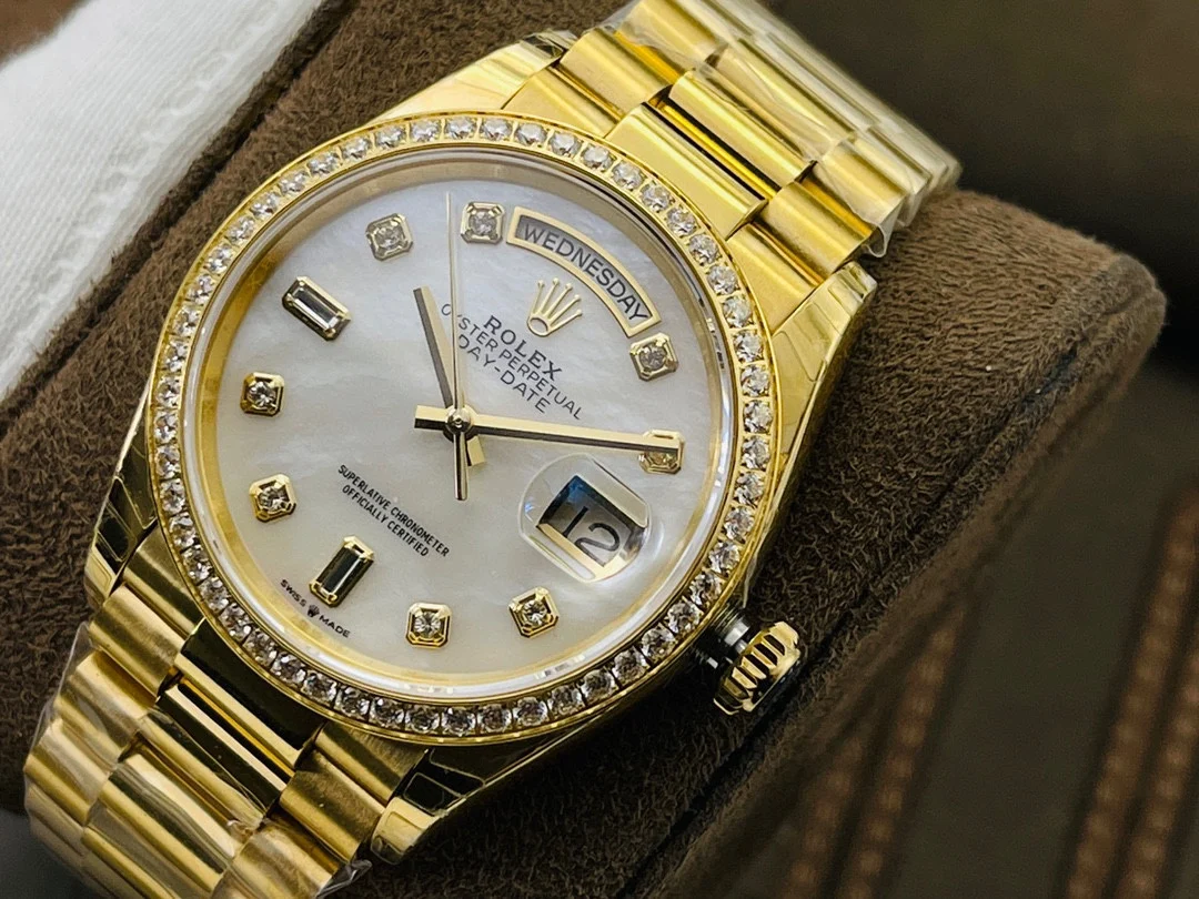 Rolex Day-Date 40mm — photographed off the sweep