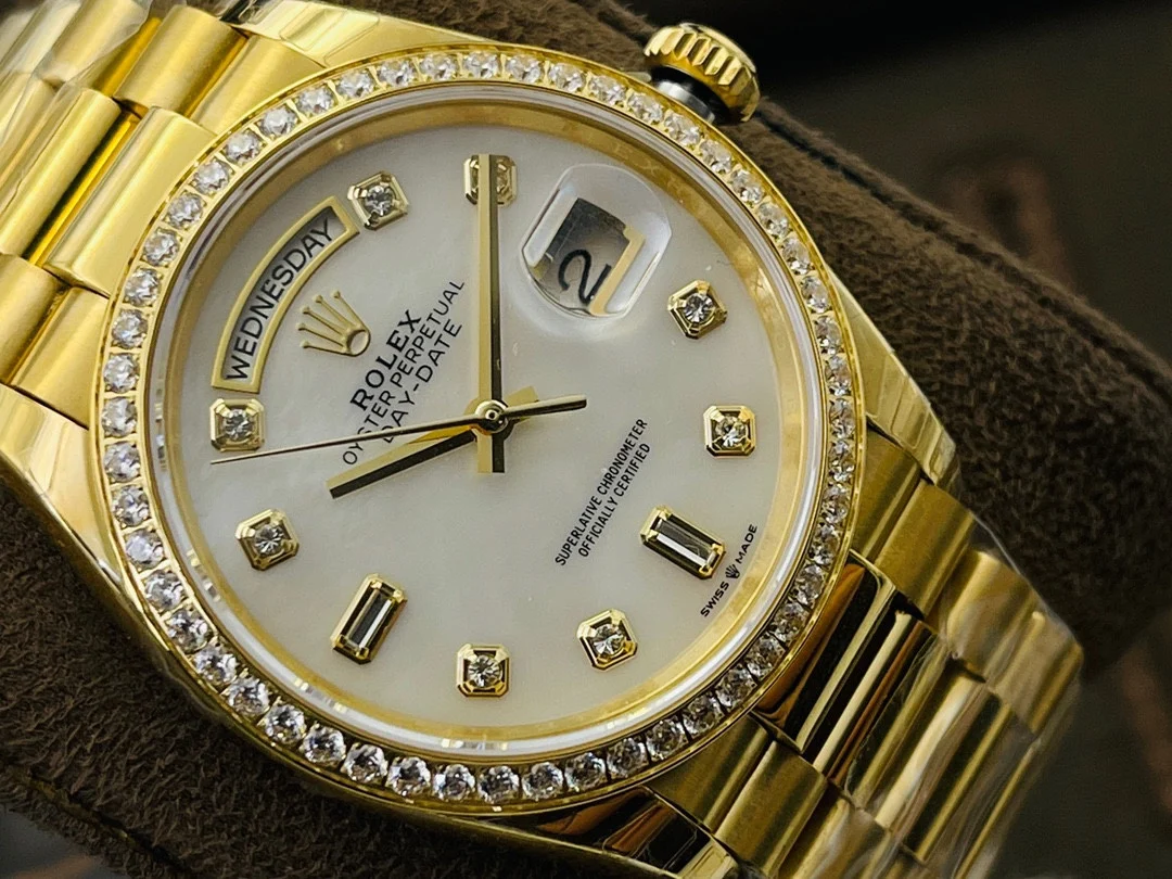 Rolex Day-Date 40mm — photographed off the sweep