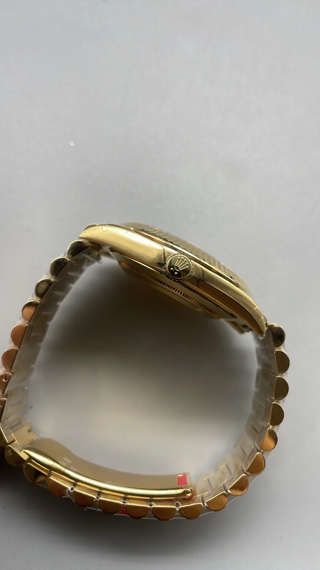 Rolex Day-Date 40mm — photographed off the sweep