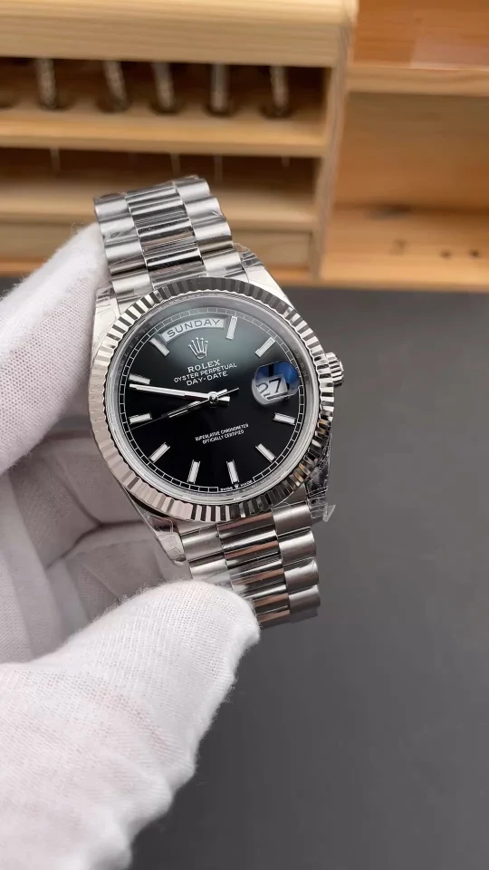 Rolex Day-Date Black Dial 40mm