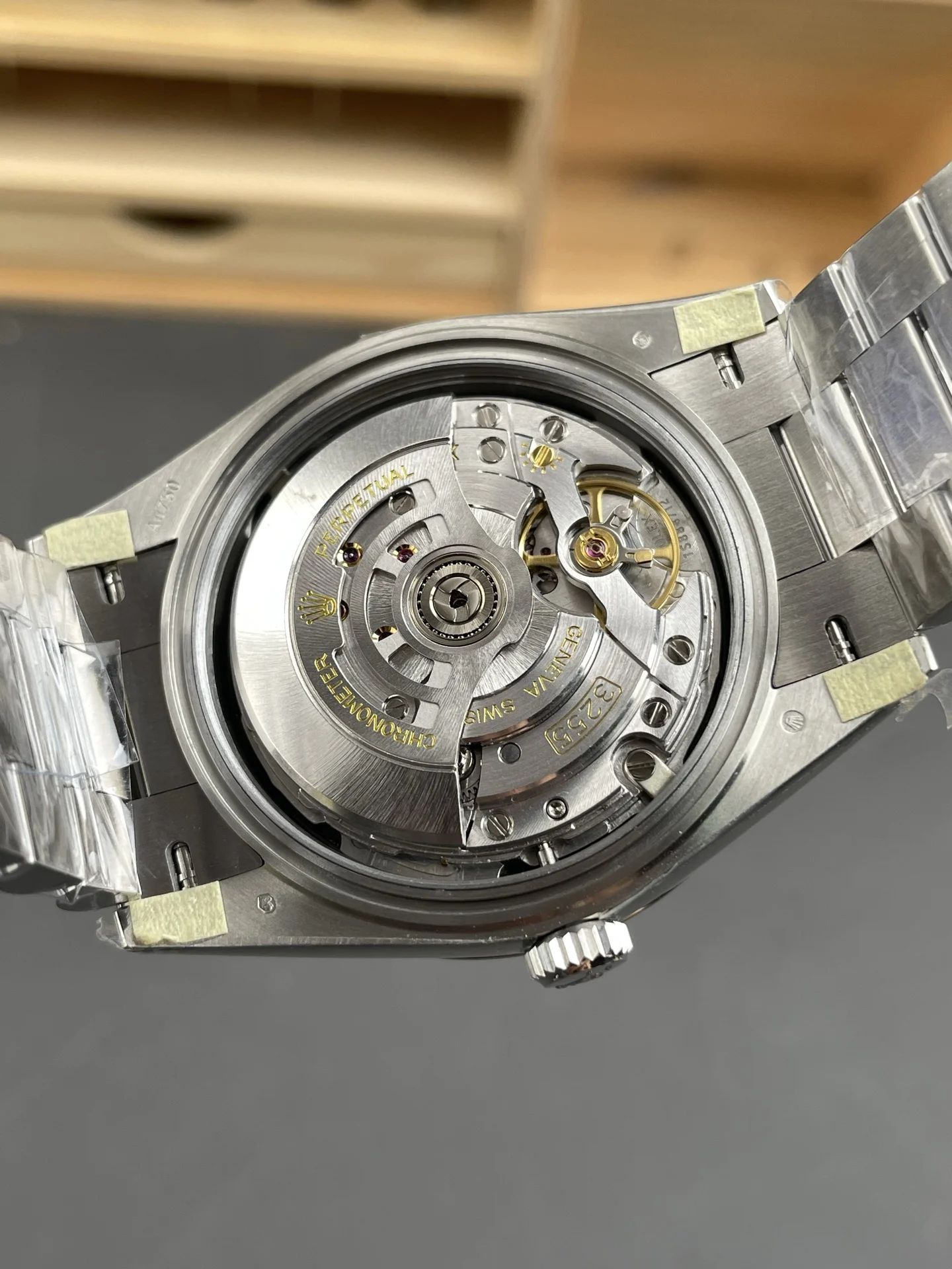 Rolex Day-Date Black Dial 40mm — photographed off the sweep