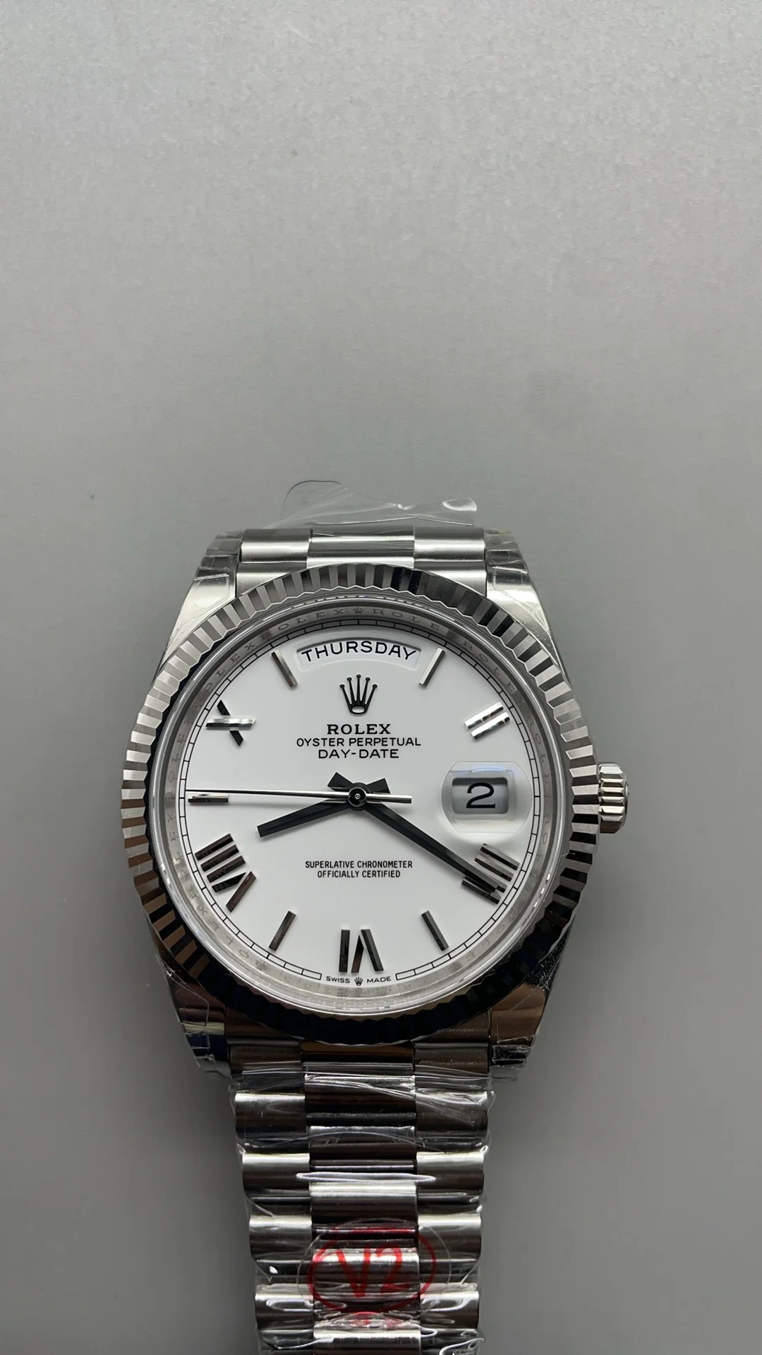 Rolex Day-Date Ceramic White Dial 40mm