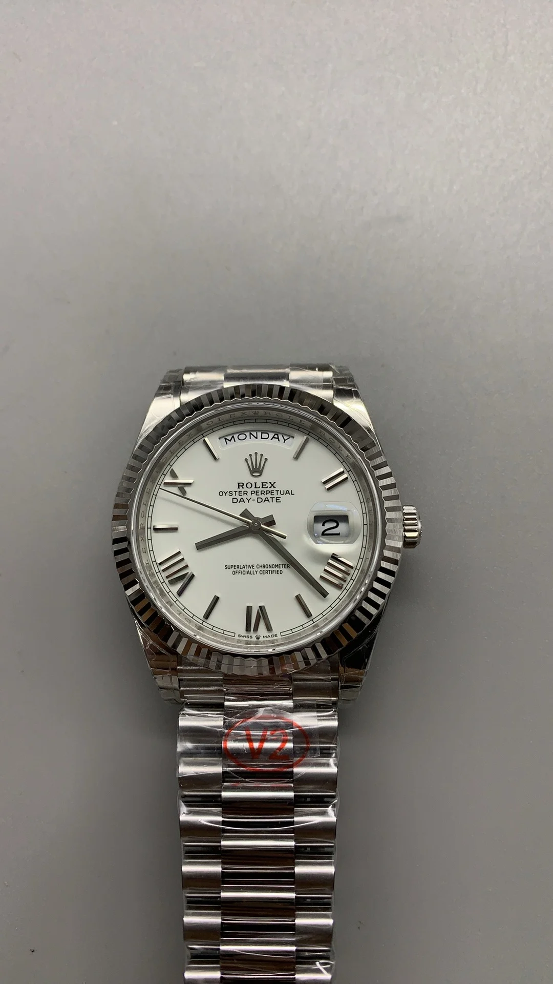 Rolex Day-Date Ceramic White Dial 40mm