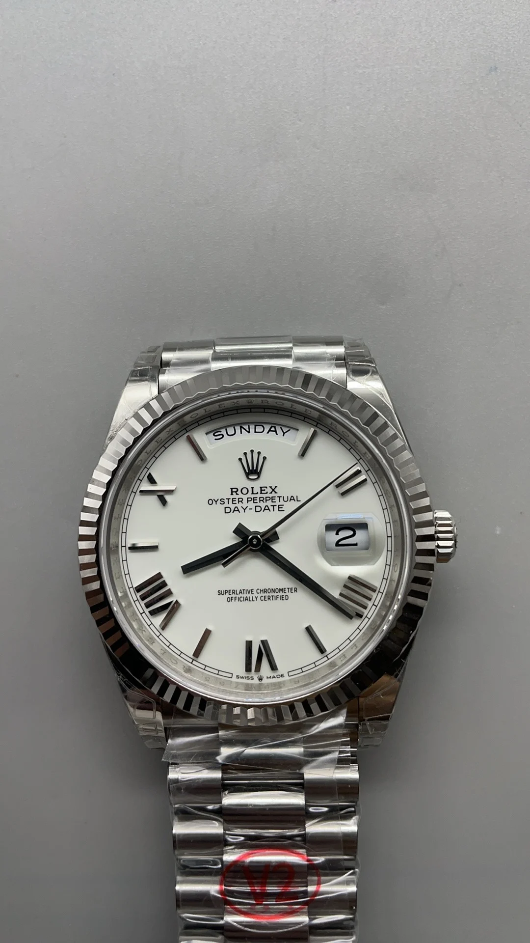 Rolex Day-Date Ceramic White Dial 40mm
