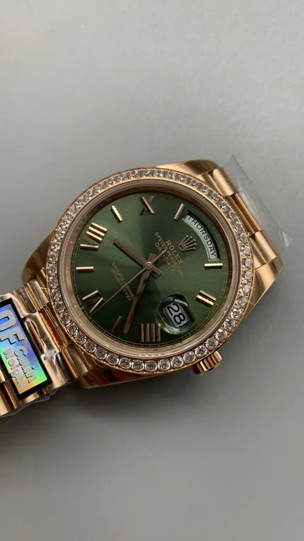 Rolex Day-Date Green Dial Diamond-Set 40mm