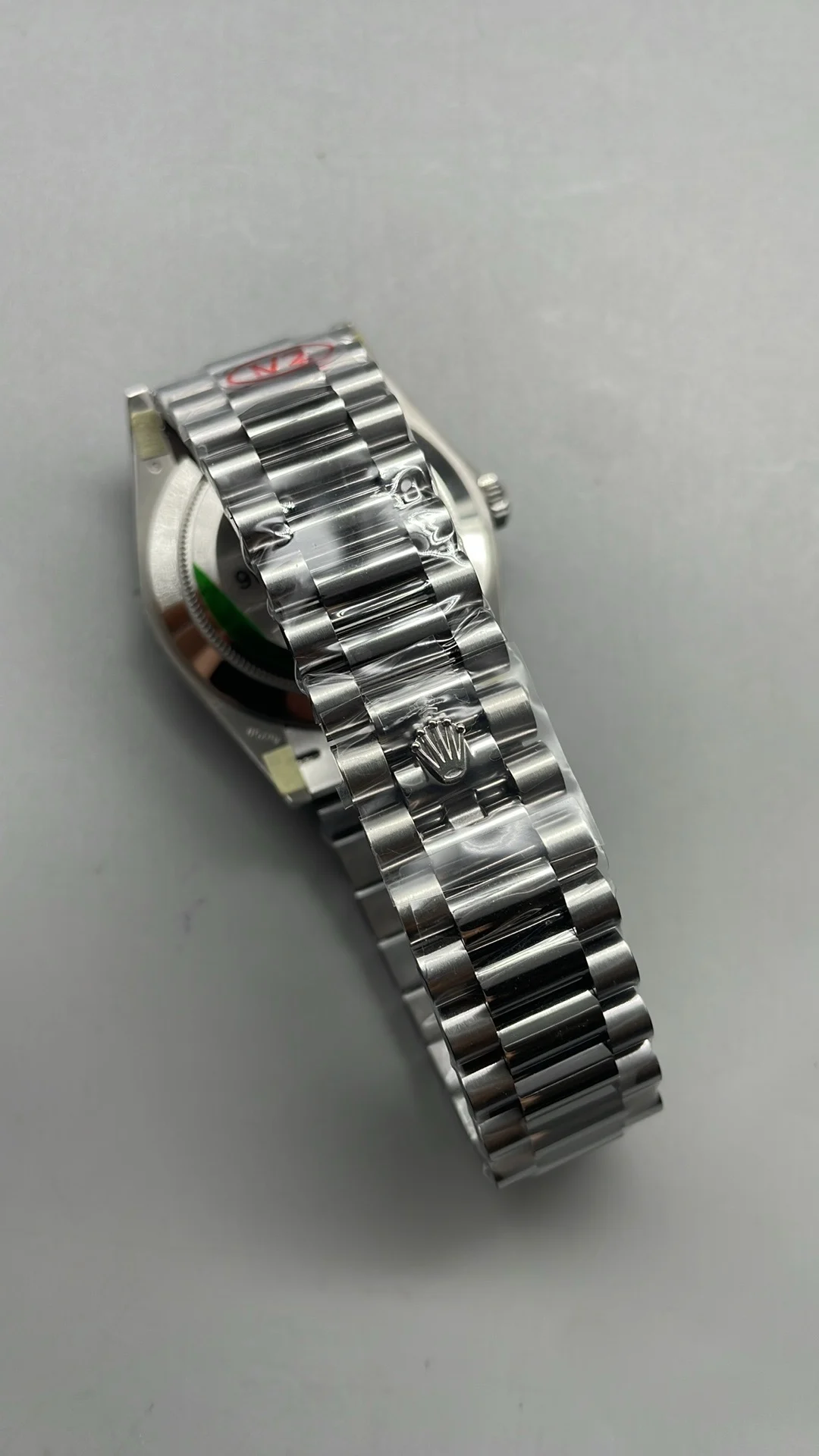 Rolex Day-Date Grey Dial 40mm — photographed off the sweep