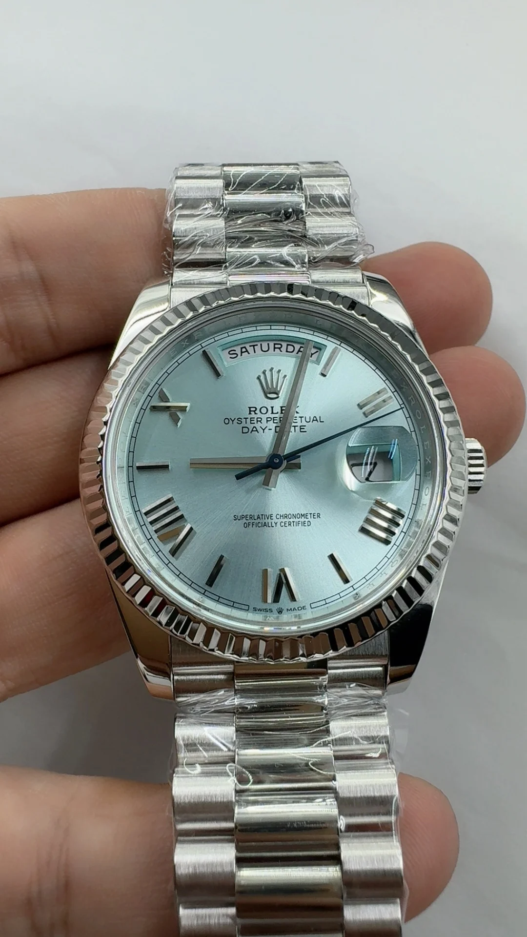 Rolex Day-Date Ice Blue Blue Dial 40mm