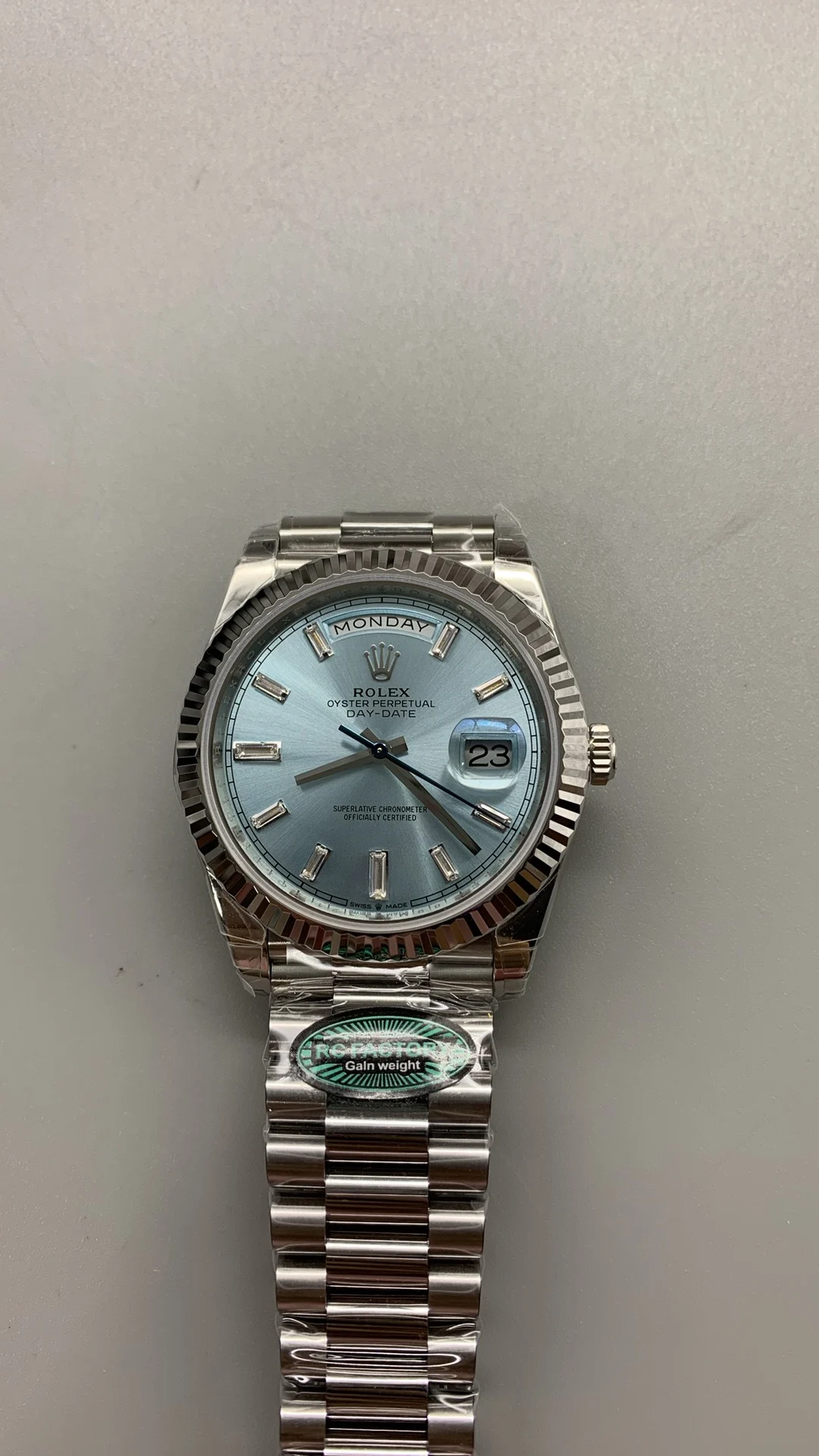 Rolex Day-Date Ice Blue Blue Dial Diamond-Set 40mm