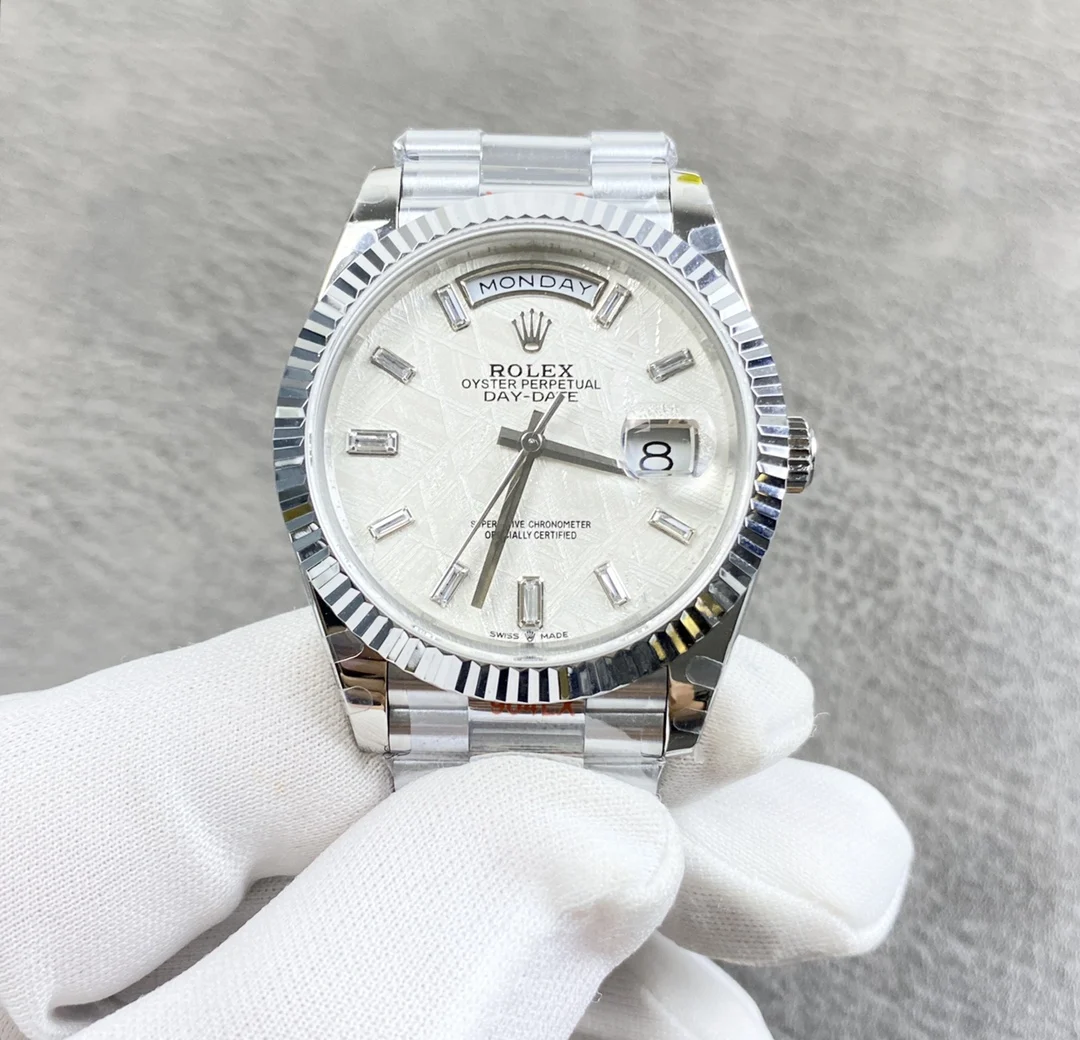 Rolex Day-Date Meteorite 40mm — photographed off the sweep