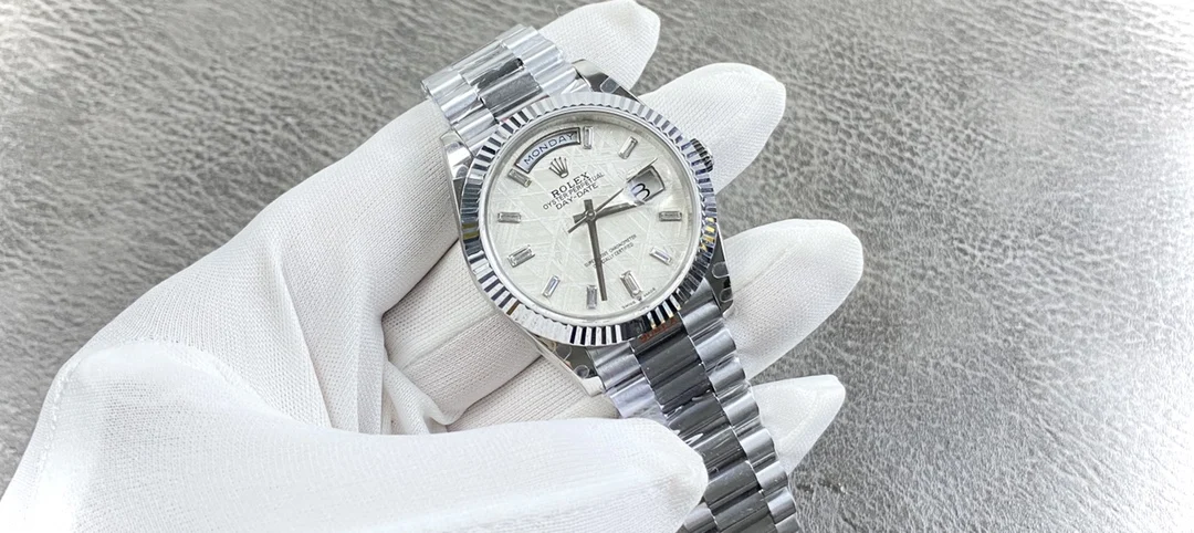 Rolex Day-Date Meteorite 40mm — photographed off the sweep