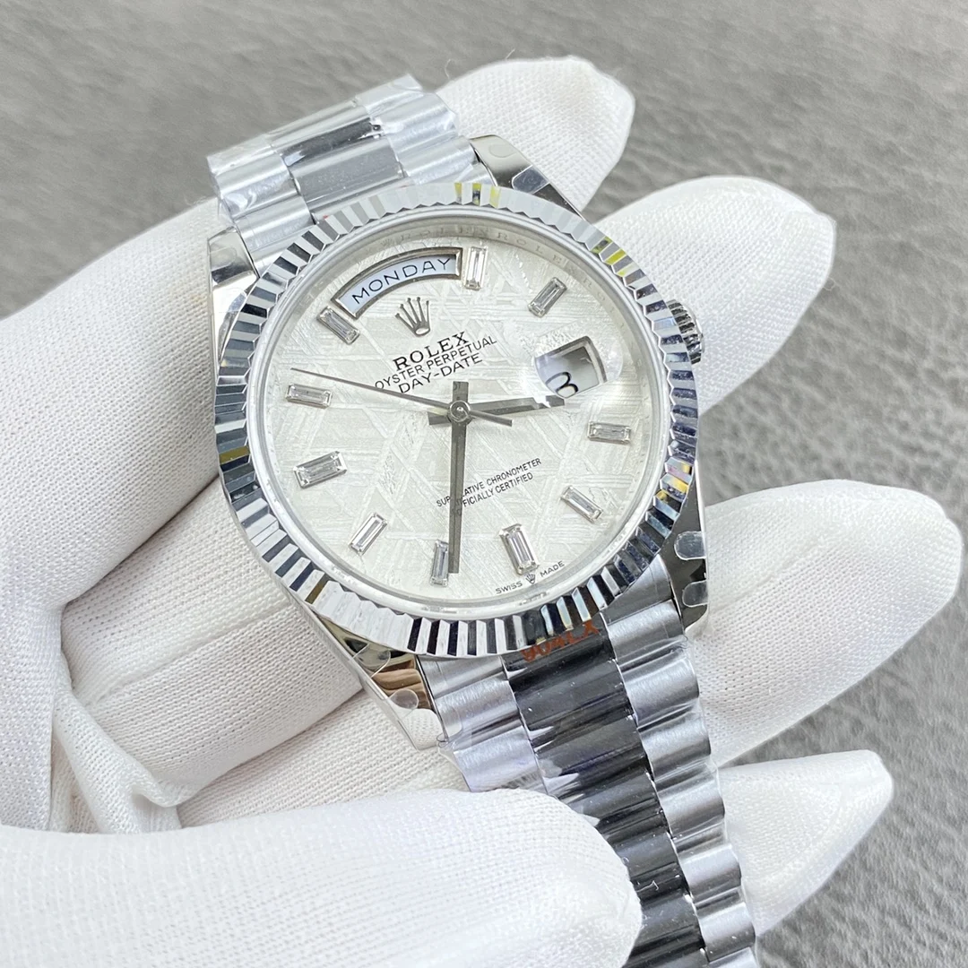 Rolex Day-Date Meteorite 40mm — photographed off the sweep