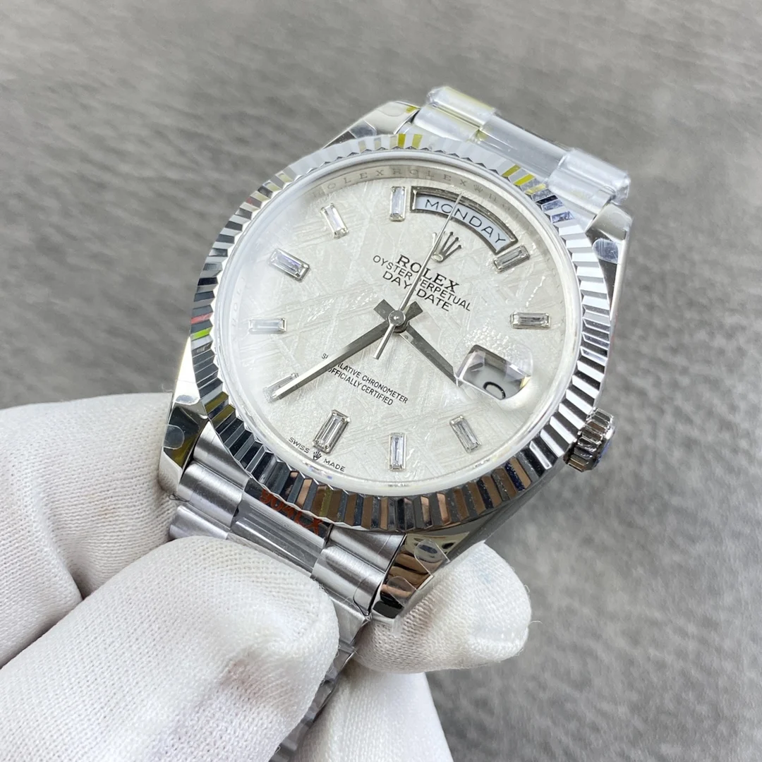 Rolex Day-Date Meteorite 40mm — photographed off the sweep
