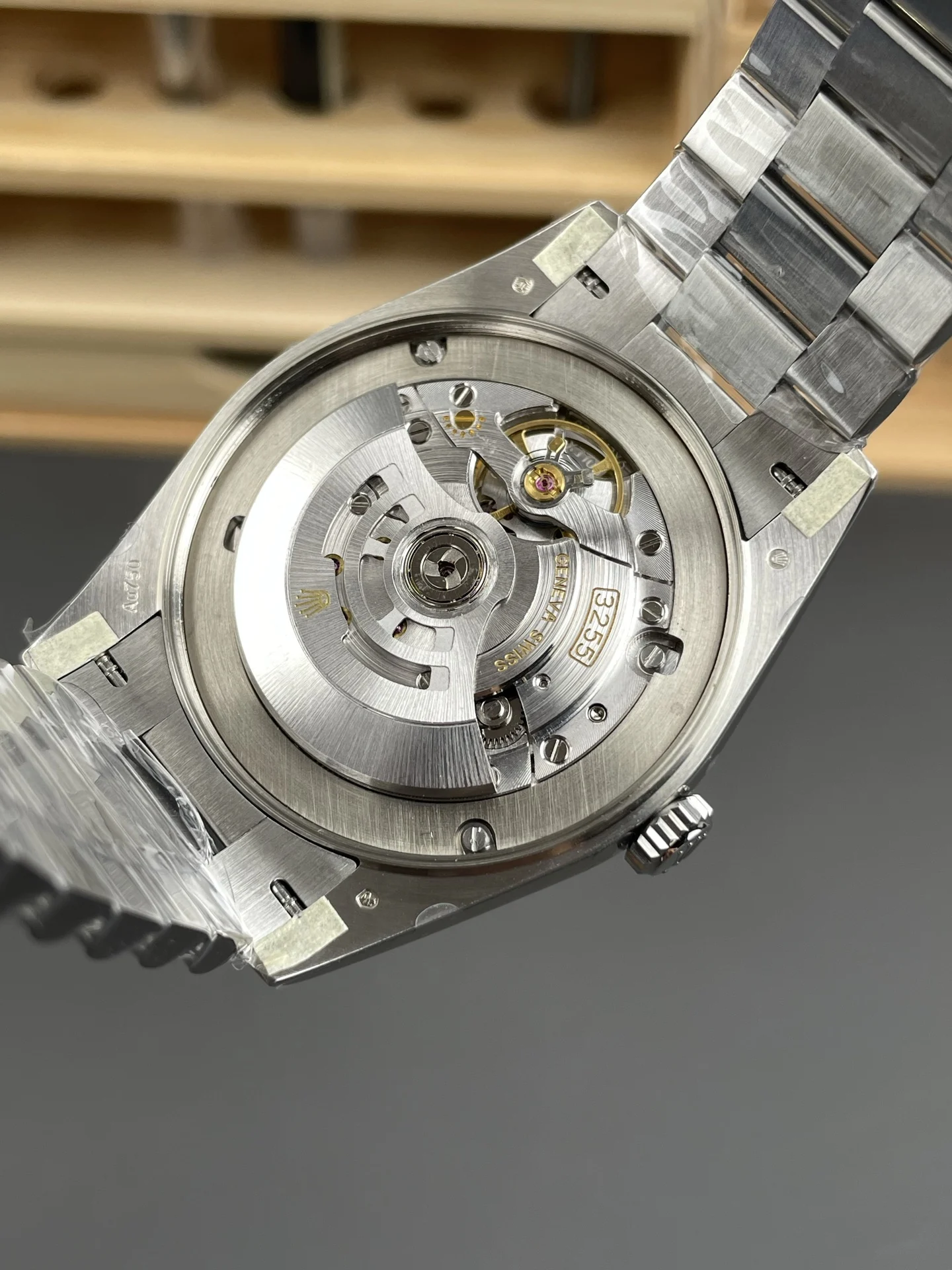 Rolex Day-Date Platinum — photographed off the sweep