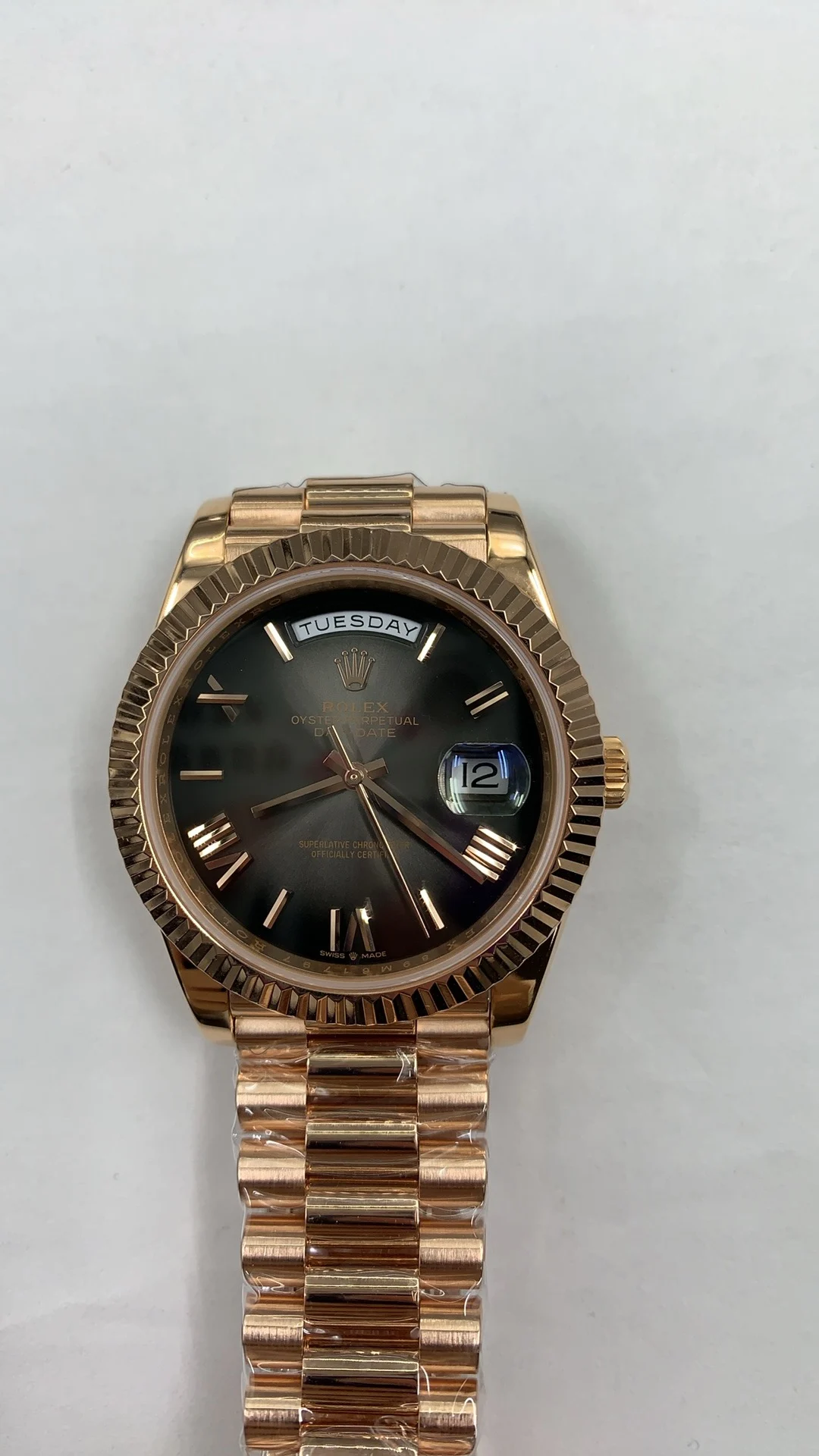 Rolex Day-Date Rose Gold Black Dial 40mm