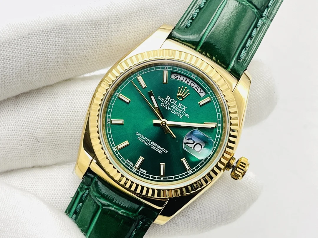 Rolex Day-Date Steel 36mm — photographed off the sweep