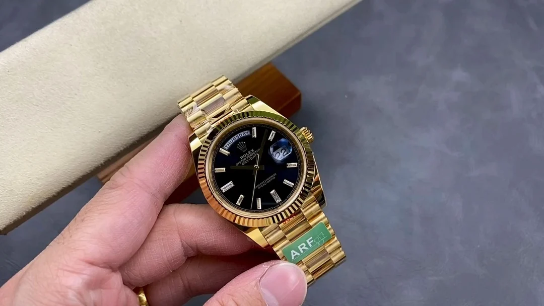 Rolex Day-Date Steel Black Dial
