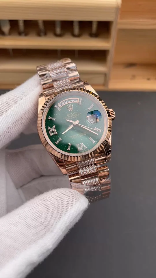 Rolex Day-Date Steel Green Dial