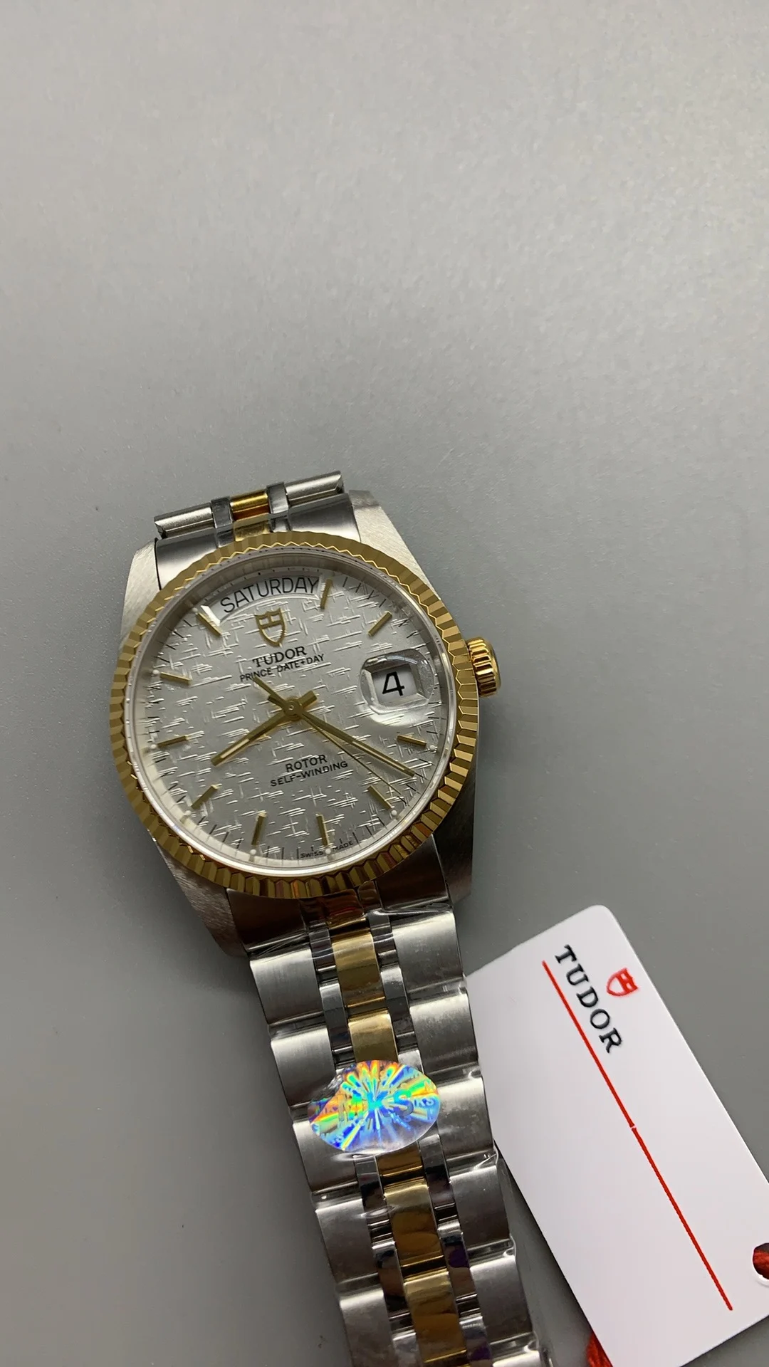 Rolex Day-Date Two-Tone — photographed off the sweep