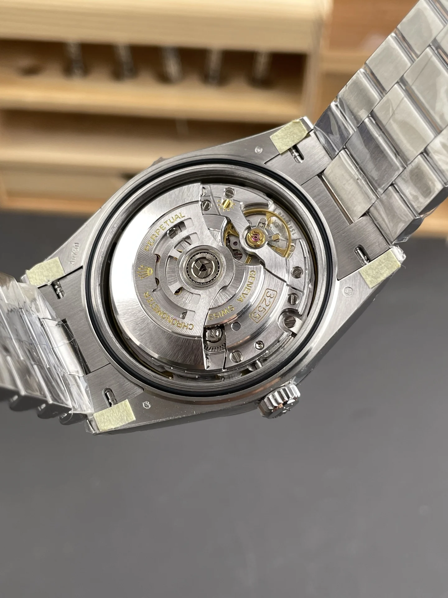 Rolex Day-Date White Dial 40mm — photographed off the sweep