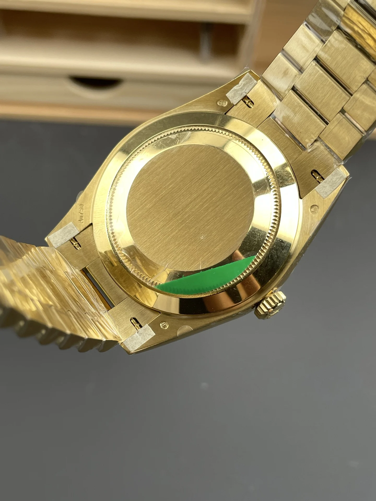 Rolex Day-Date Yellow Gold — photographed off the sweep