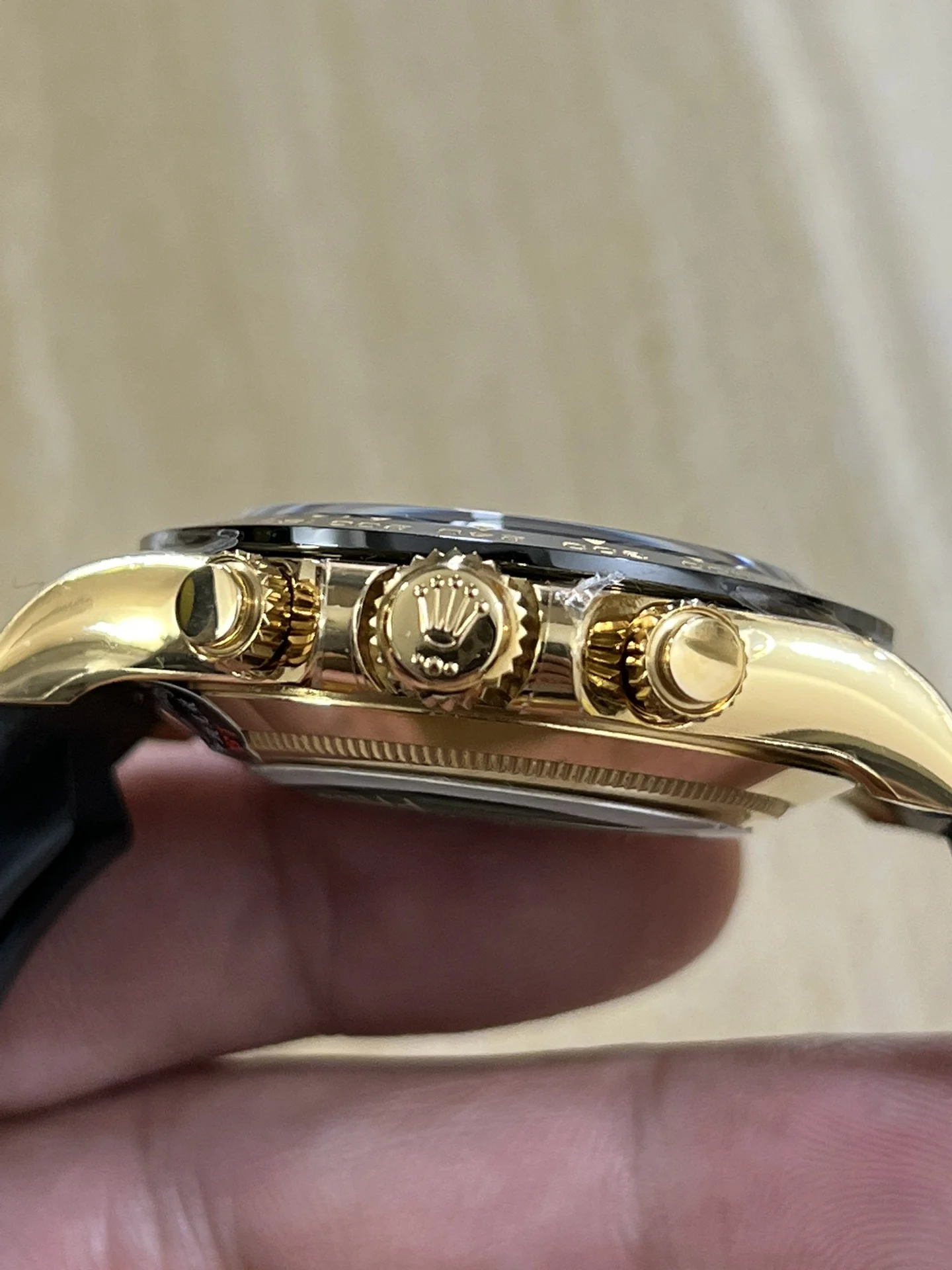 Rolex Daytona — photographed off the sweep