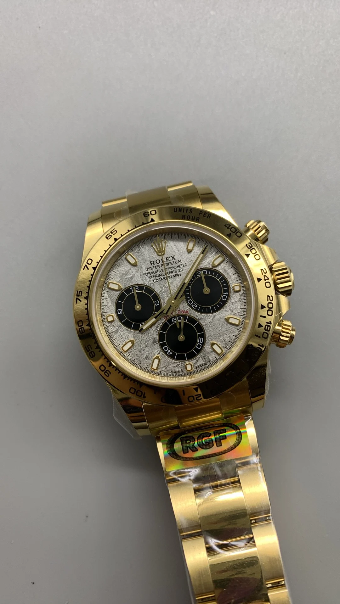 Rolex Daytona — photographed off the sweep
