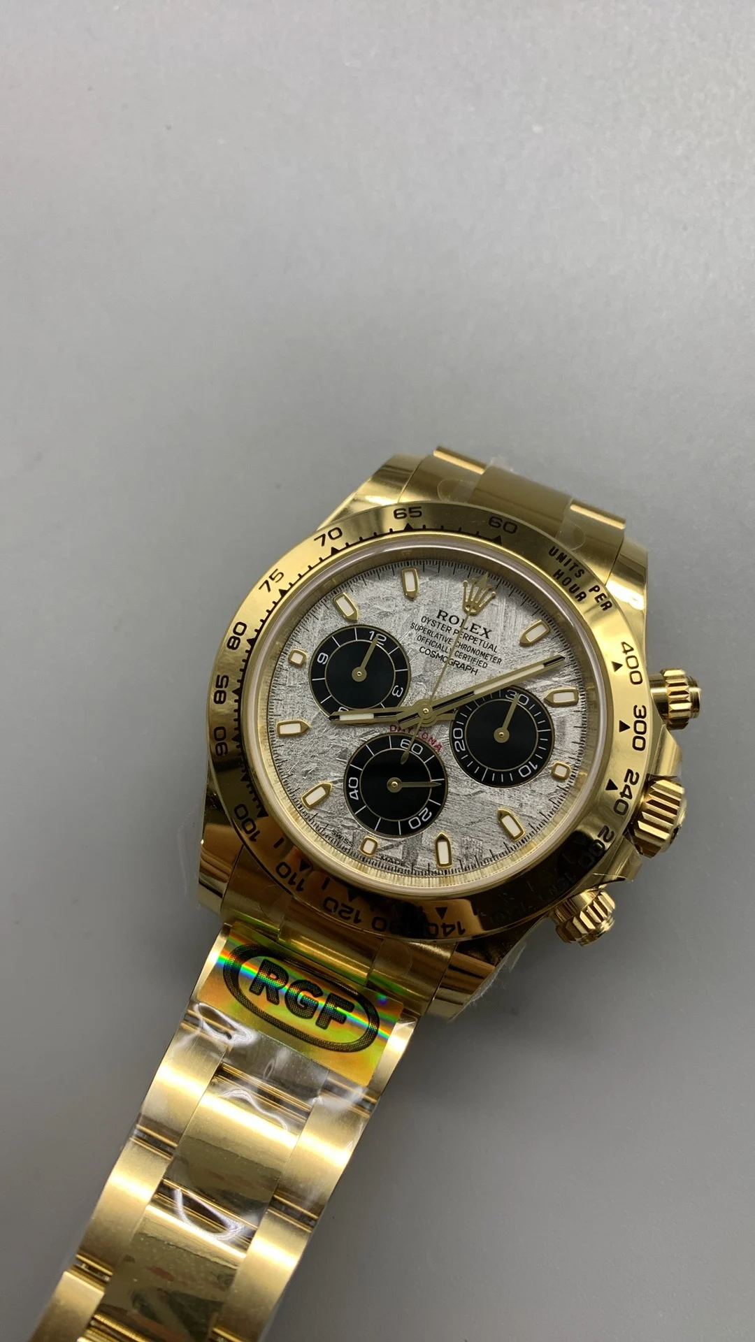 Rolex Daytona — photographed off the sweep