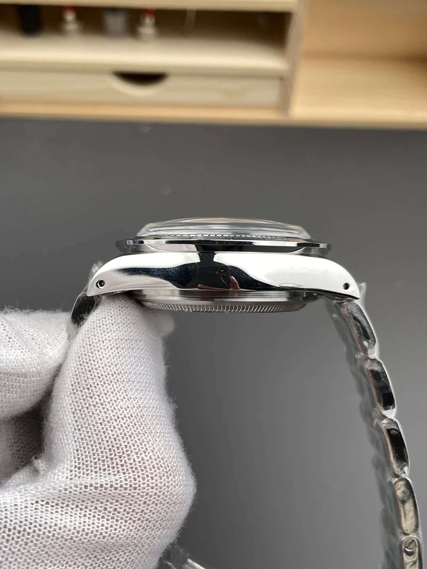 Rolex Daytona 37mm — photographed off the sweep