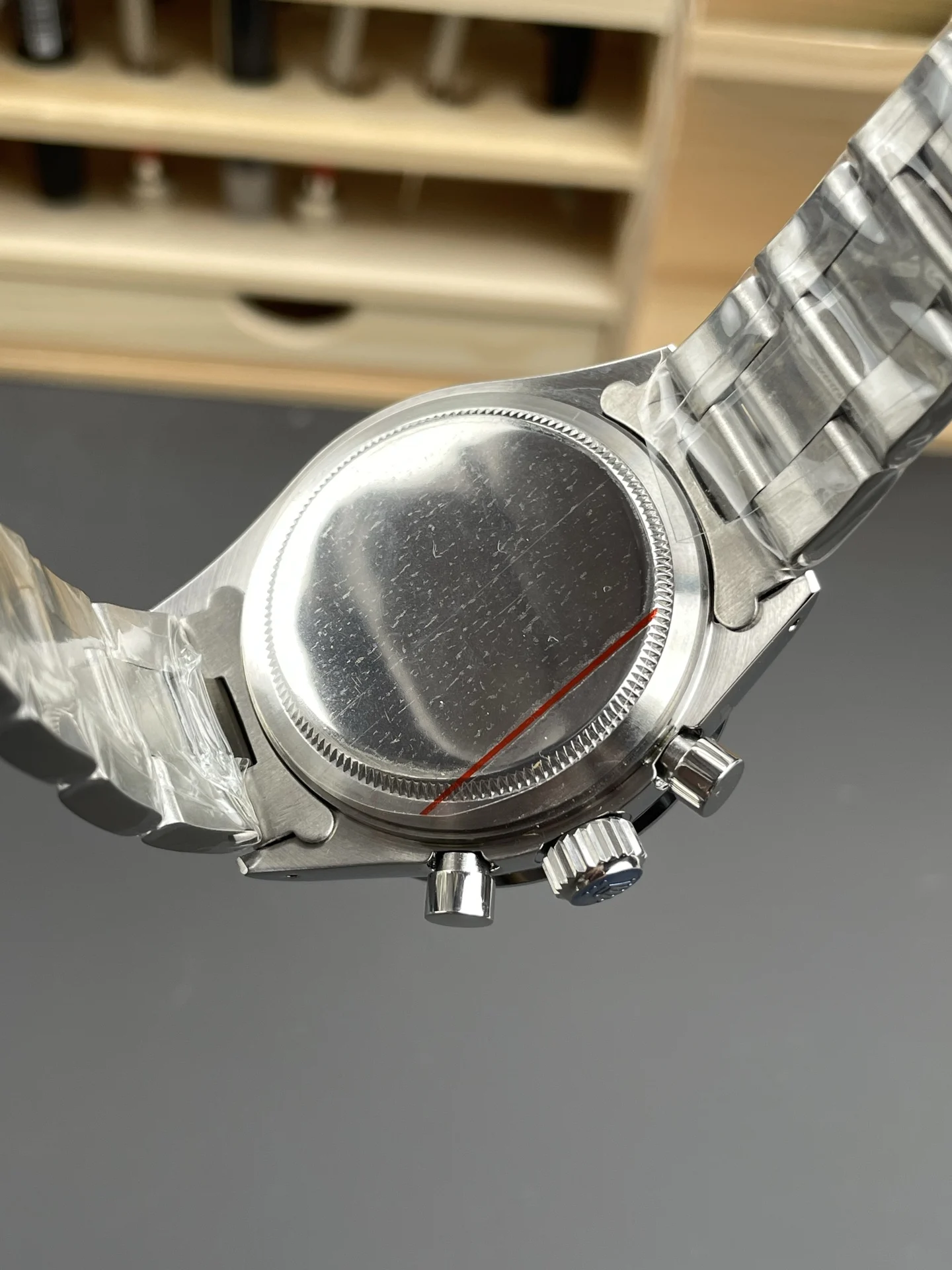 Rolex Daytona 37mm — photographed off the sweep