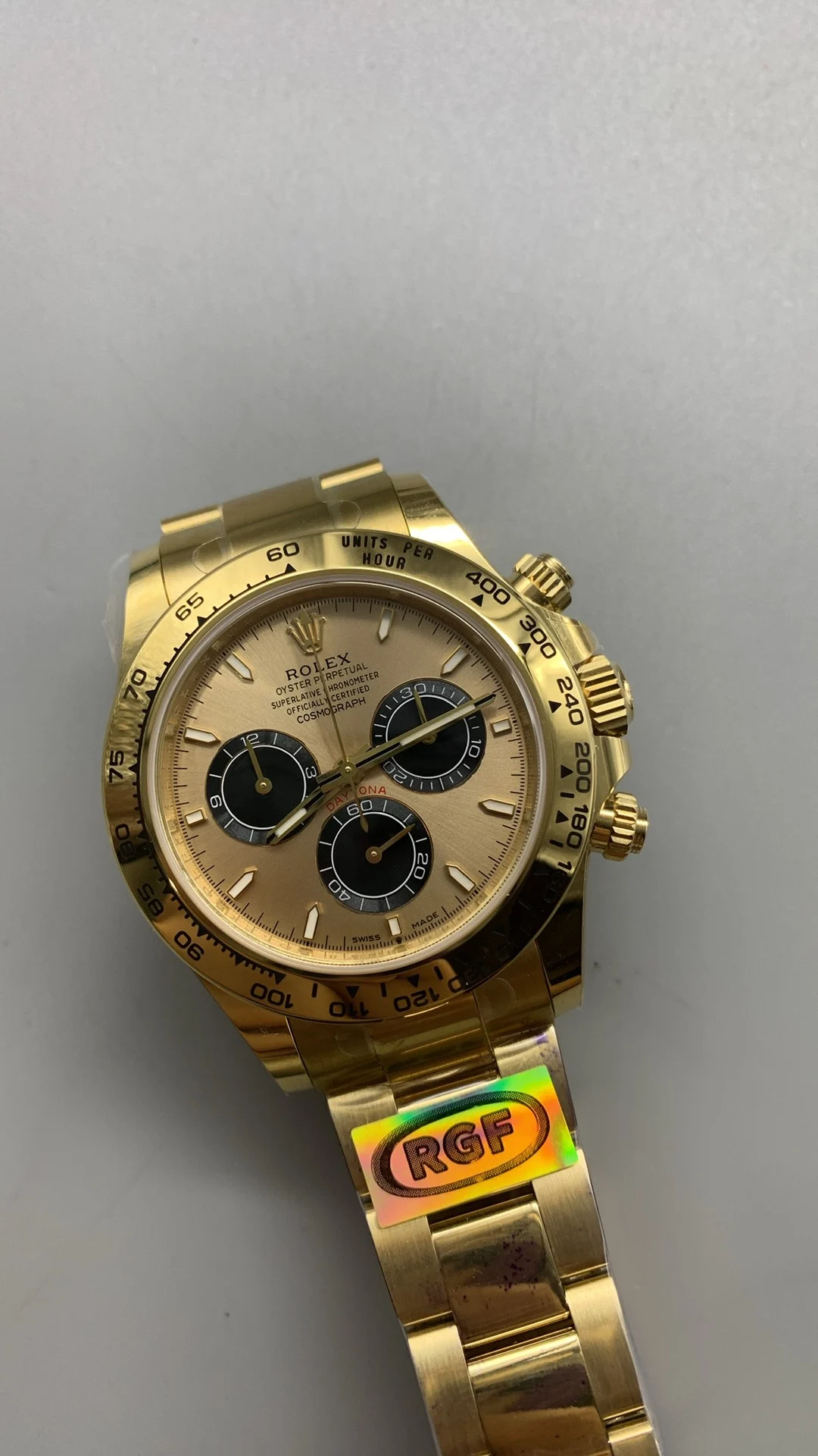 Rolex Daytona — photographed off the sweep