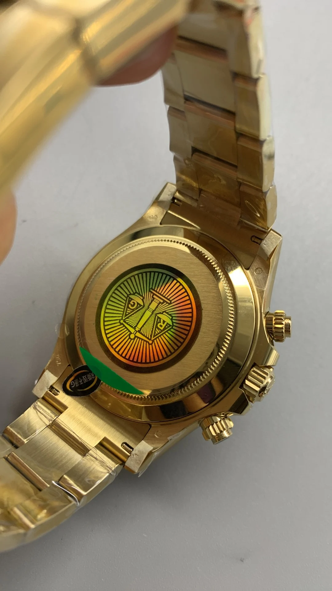 Rolex Daytona — photographed off the sweep