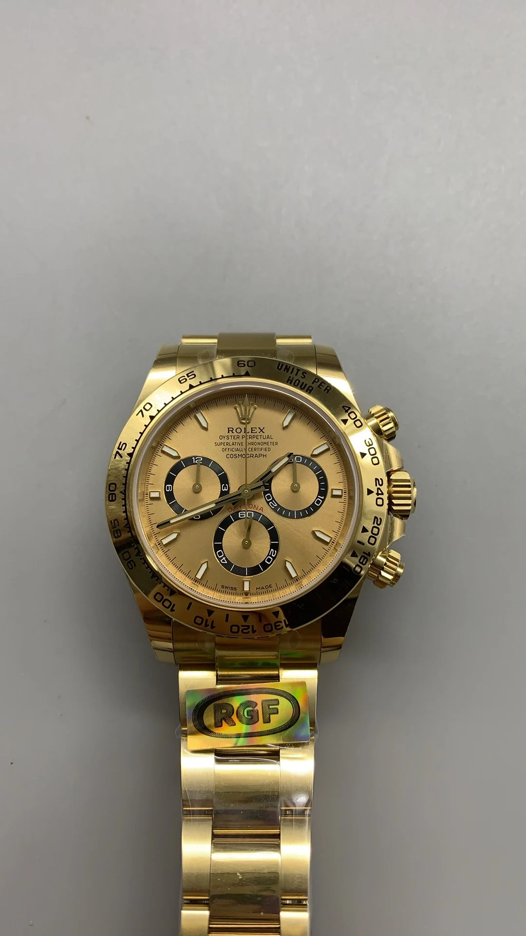 Rolex Daytona — photographed off the sweep