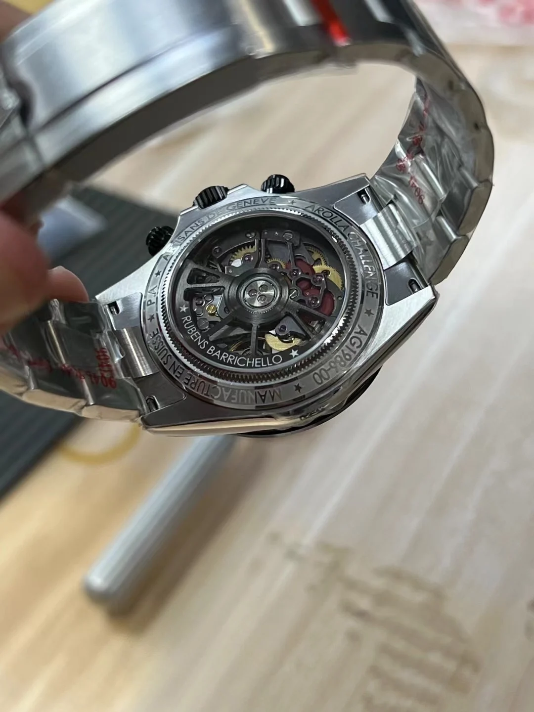 Rolex Daytona — photographed off the sweep