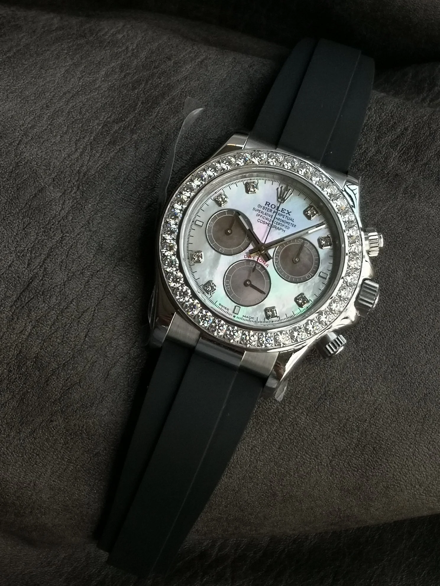 Rolex Daytona Black Dial 126500 — photographed off the sweep