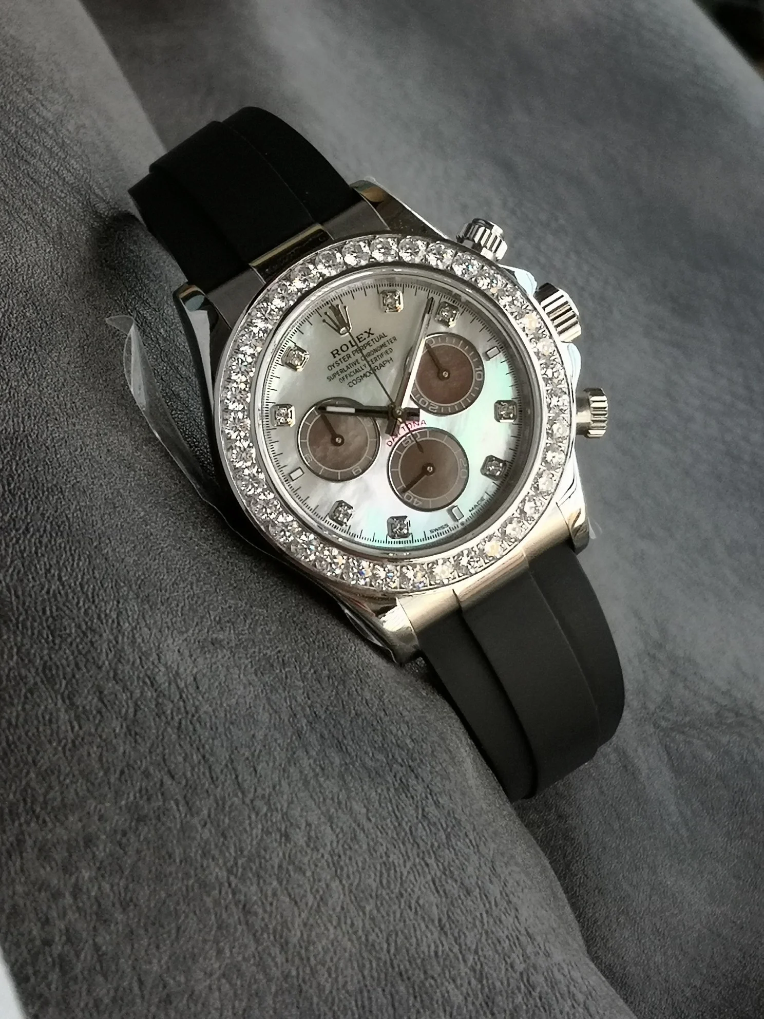 Rolex Daytona Black Dial 126500 — photographed off the sweep