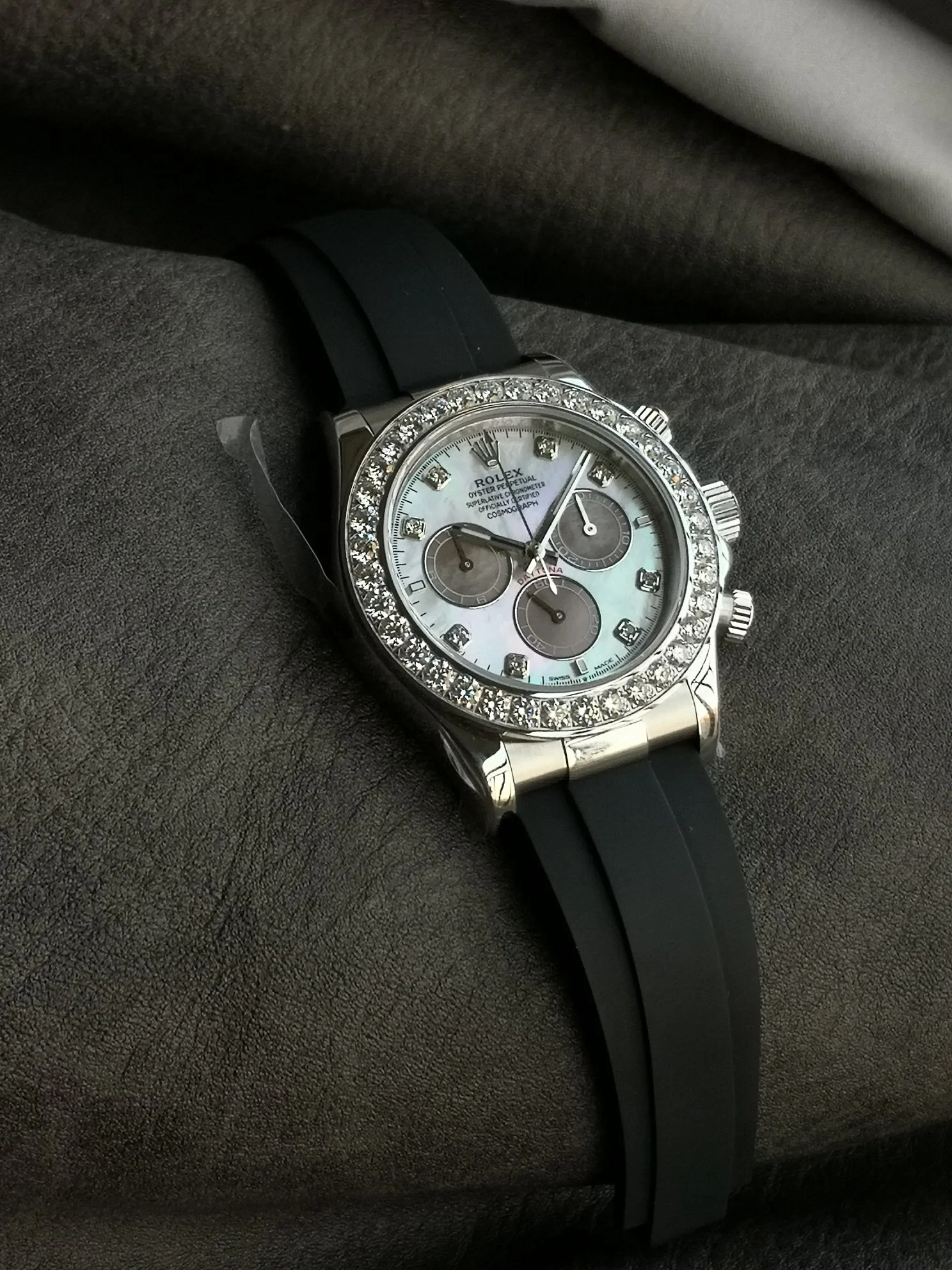 Rolex Daytona Black Dial 126500 — photographed off the sweep