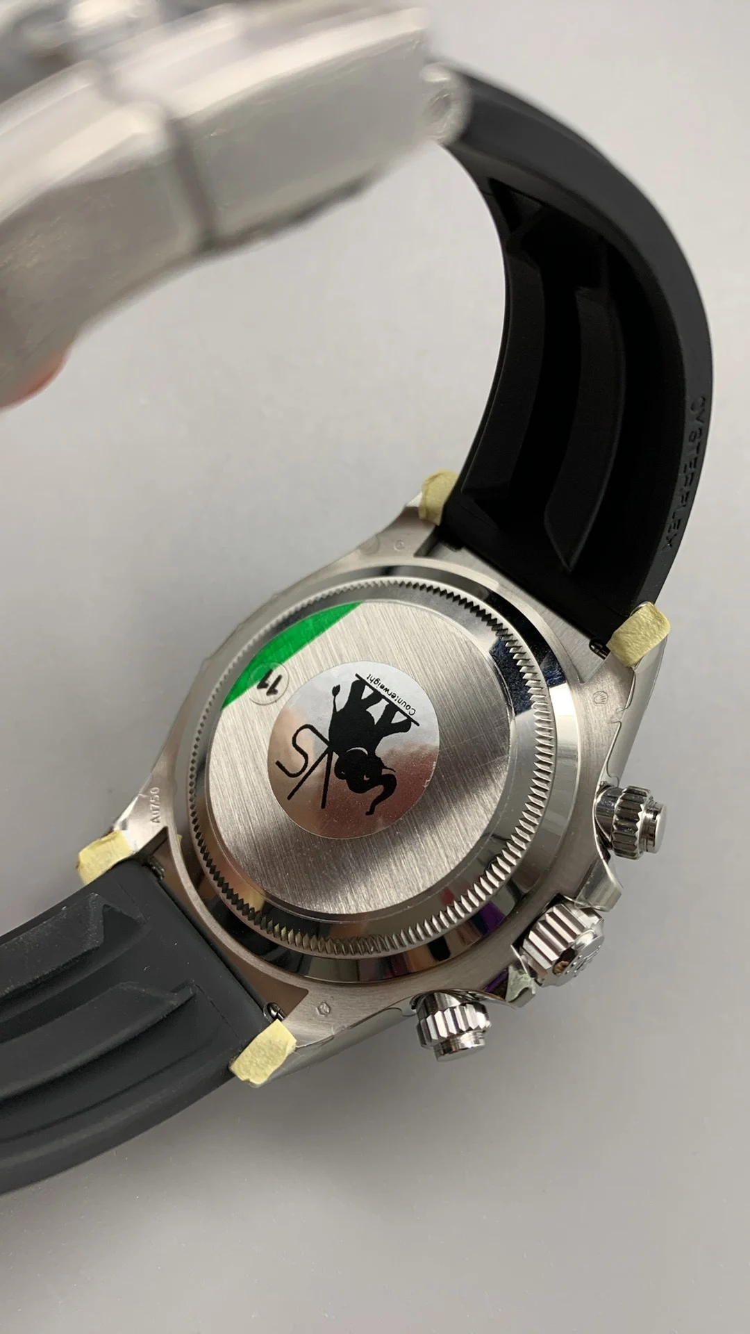 Rolex Daytona Black Dial — photographed off the sweep